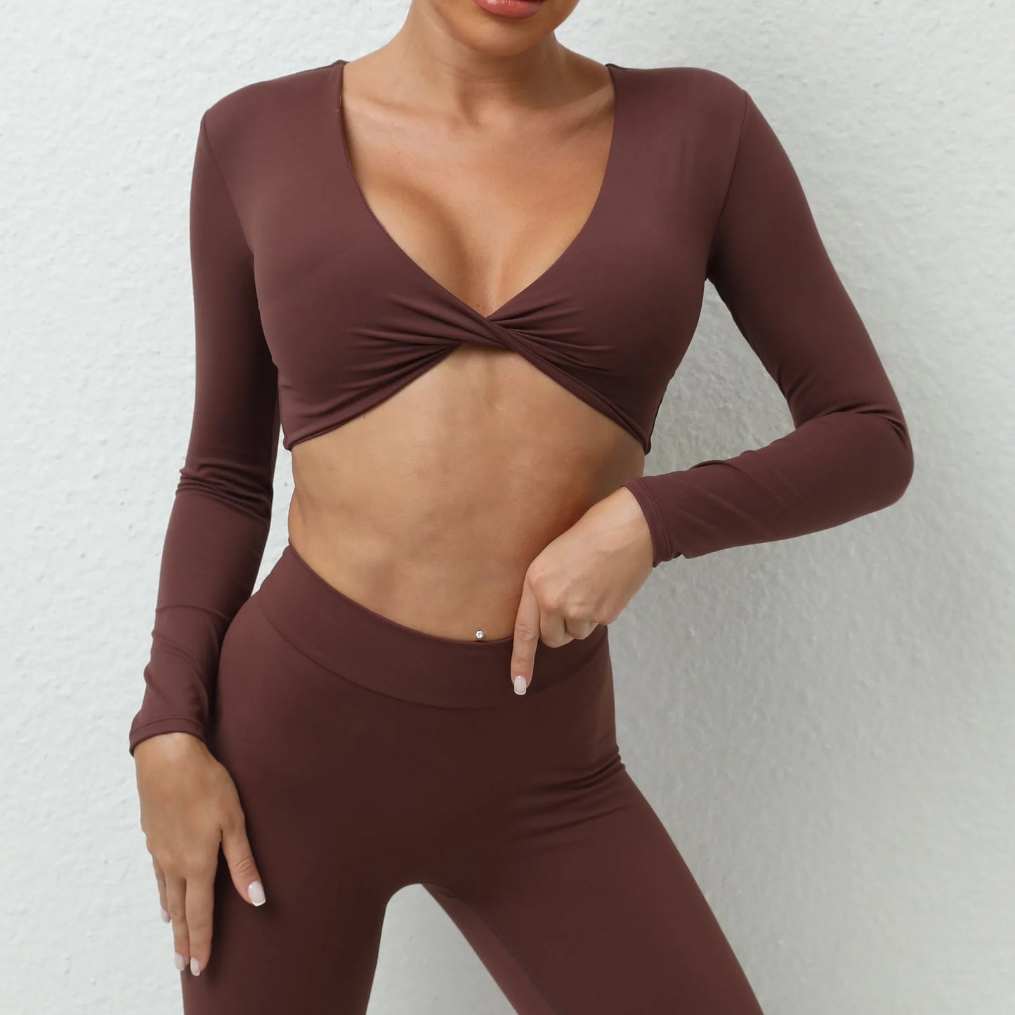 Sports Long Sleeve Shirt Women Gym Crop Top Women Quick Dry Yoga Clothing Workout Long Sleeved Top Female Cross Sportswear