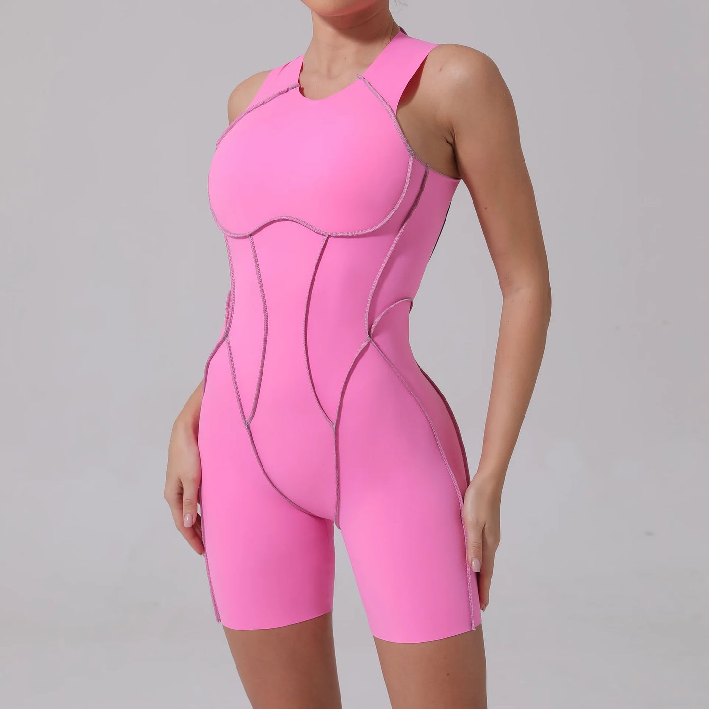 New Short Sports Jumpsuit Sleeveless Women Yoga Clothes Rompers Workout  Suit Female Outdoor Recreation Bodysuits Gym Set