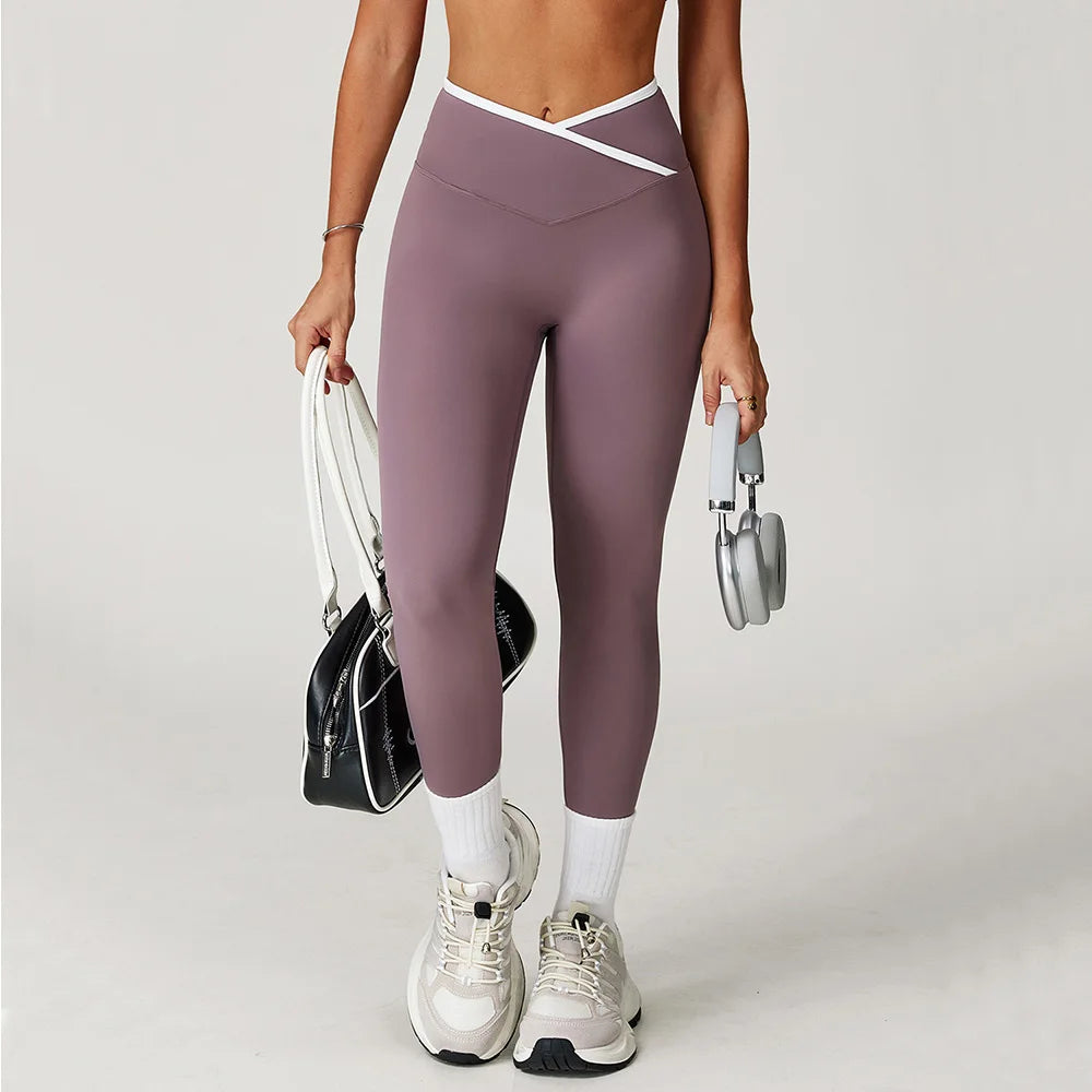 Sports Workout Tights Women Hip Lifting Women Impact Sports Leggings High Waist Fitness Legging Push Up Yoga Pants Gym Clothing
