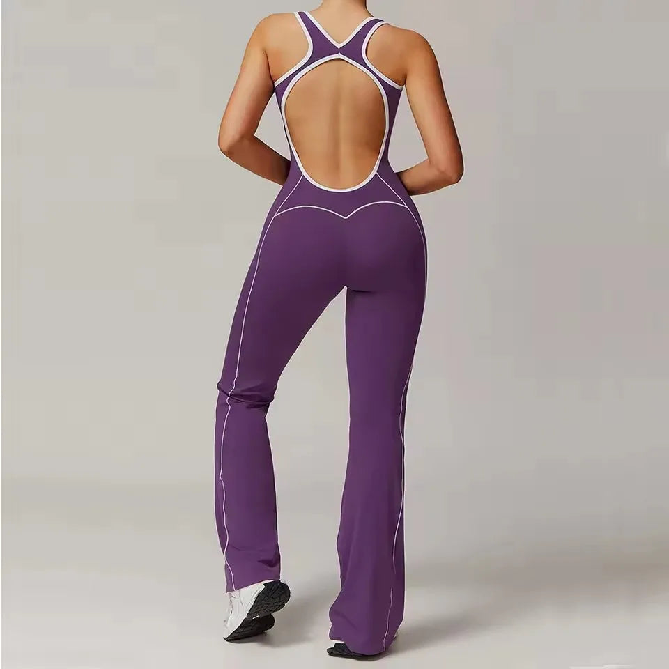 One-Piece Women Yoga Suit  Women Sports Suit Fitness Women Stretch Push Up Suit Training Suits Women Training Gym Set Sportswea