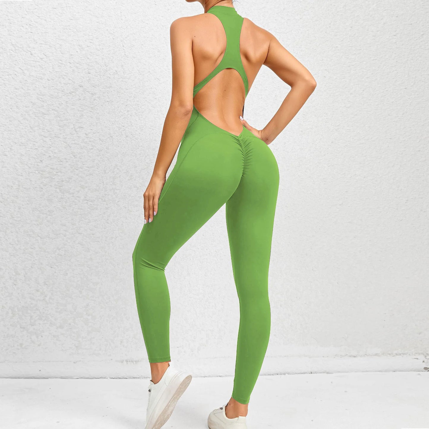 Yoga Set Gym Sports Jumpsuit Yoga Clothing Women Workout Set Bodysuits Fitness Rompers Female Zippers One-piece Suit Women