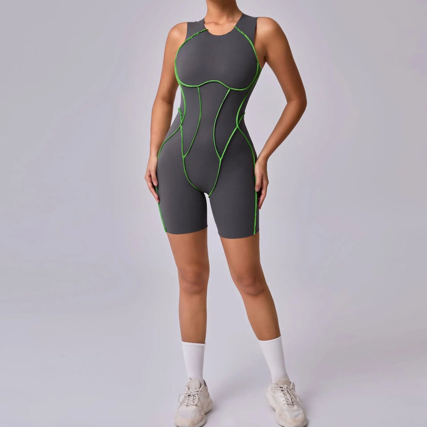 New Short Sports Jumpsuit Sleeveless Women Yoga Clothes Rompers Workout  Suit Female Outdoor Recreation Bodysuits Gym Set