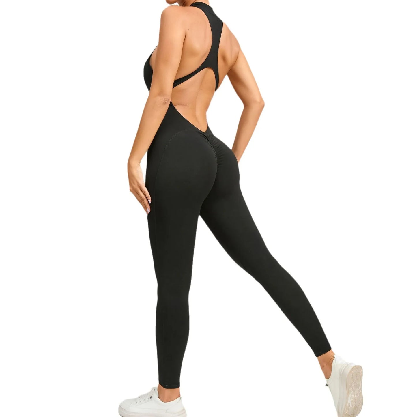 Yoga Set Gym Sports Jumpsuit Yoga Clothing Women Workout Set Bodysuits Fitness Rompers Female Zippers One-piece Suit Women